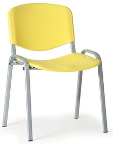 ISO műanyag szék - szürke lábak, sárga