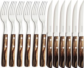 Tramontina 12el. Pizza Steak evőeszközök Polywood