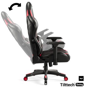 Diablo X-Ray 2.0 King Size gamer szék: fekete-piros