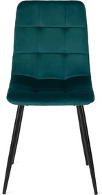 Szék türkiz színben, bársony kárpittal. PERU