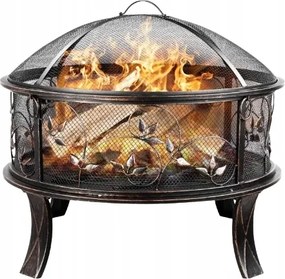 Acél Kültéri Kerek Kerti Tűztér
