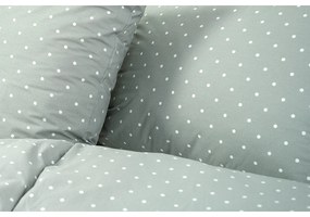 Stanex Krep lepedő szett Szürke pöttyös, 140 x 220 cm, 70 x 90 cm
