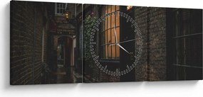 Kép - Londoni utca (órával) (90x30 cm)