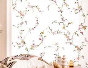 Parato Cristiana Masi Blooming Garden 11 Fiorella fehér-okkersárga virágos vlies tapéta – 8335
