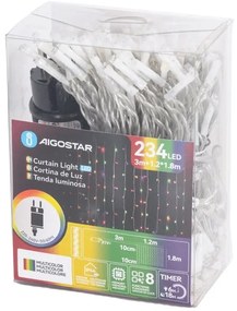 Aigostar - LED RGBY Kültéri karácsonyi fényfüzér 234xLED/3,6W/230V 1,2x1,8m IP44