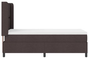 Ágytakarós Boxspring Ágy Sötétbarna 100x200 cm Szövet