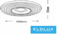 ELDLUX C40-BC Kerek Mennyezeti Lámpa IP20