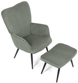Zöld Corduroy Relax Fotel. AK-L7285 GRN6