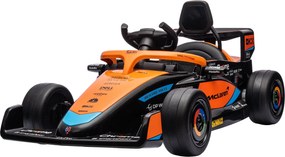 AIYAPLAY Gyermek Elektromos Autó, 12V-os Gyerekjármű 2.4G Távvezérléssel, MP3 USB, Felfüggesztéssel, Hornyával, 3-5km/h, 3-5 Éves Gyerekeknek, Narancs