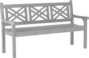Fából készült kerti pad, szürke, 150 cm, FABLA