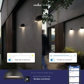 NORDLUX 2019001003 ARCUS SMART Modern Kültéri Fali Lámpa Fekete LED IP54