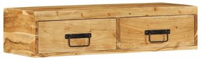 tömör akácfa falra szerelhető TV-szekrény 80x30x19 cm
