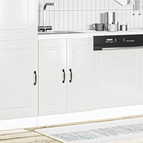Mosogató aljzat szekrény Kalmar magasfényű fehér 60x46x81,5 cm
