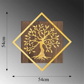Tree v2 - Gold fa-fém faldekoráció