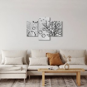 Absztrakt kép a fák (90x60 cm)