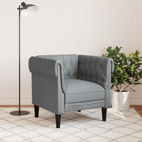 világosszürke szövet Chesterfield kanapé