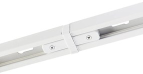 Modern sínrendszer 6 fehér spotlámpával, 1 fázisú, 200 cm - Iconic Jeana