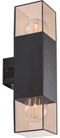 Rabalux 77081 - Kültéri fali lámpa LOANDA 2xE27/60W/230V IP54 fekete