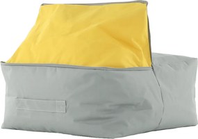 Babzsák, szürke / zöld szövet, ALIMOR