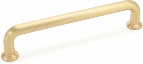 Bútorfogantyú Tubo Ovális Vékony Talpú 192 MM Szálcsiszolt Arany