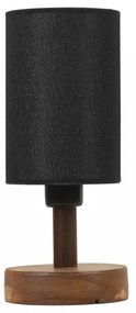Anka 8756-1 Enteriőr dizájn Asztali lámpa Dió Fekete 15x15x34 cm