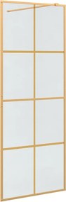 vidaXL Walk-in zuhanyfal Arany 80 x 195 cm edzett üveg