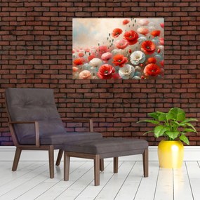 Kép - Pipacsok festménye (90x60 cm)