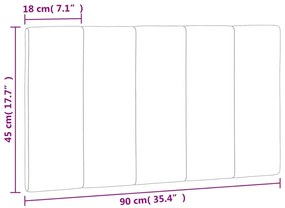 rózsaszín bársony fejtámla párna 90 cm