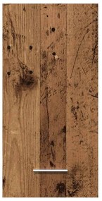 antik fa színű szerelt fa függőszekrény 30 x 31 x 60 cm