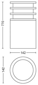 Philips 17403/93/P0 - LED Szabályozható fényerejű lámpa Hue LUCCA 1xE27/9,5W/230V IP44