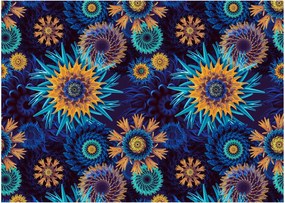 Kép - 3D virágok (üvegen) (70x50 cm)