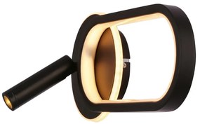 Fekete LED fali lámpa Monet – Candellux Lighting