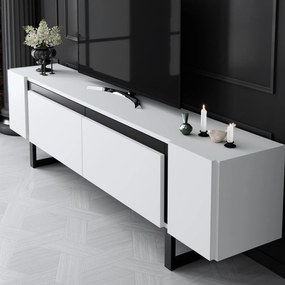 TV szekrény Yildiz - White, Black