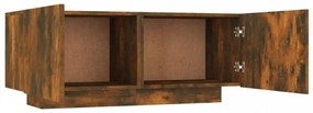 füstös tölgy színű szerelt fa TV-szekrény 100 x 35 x 40 cm