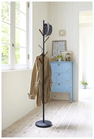 Plain Pole Hanger fekete állófogas bükkfa részletekkel - YAMAZAKI