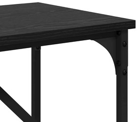 Konzolasztal Musta tammi 75 x 32 x 75 cm Faanyag