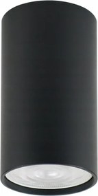 Fekete falra szerelhető lámpa cső 10cm GU10 35W n/t ROB1-BL Ozzo