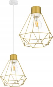 Mennyezeti Lámpa Függő Túlnyúlás csillár drót arany 1