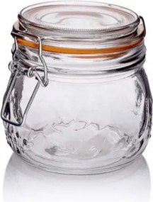 Üveg tároló 0,5 l csattal Wek tartály klipszek