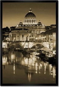 Poszterek keretben 40x60 Róma Vatikán panoráma