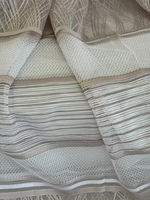 Kész függöny barna-csíkos mintás 300x250 cm