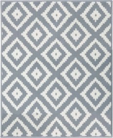 Modern szürke-krémszínű nappali szőnyeg puha szőrrel 120x170cm