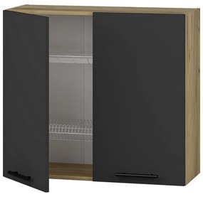 Felső szekrény Vento GC-80 / 72, kraft tölgy / antracit