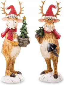 Figura Rénszarvas Karácsonyi Dekoráció H30 DEcodomi
