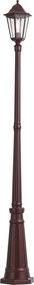 Klasszikus kültéri lámpás sötétvörös 213cm IP44 - Havana