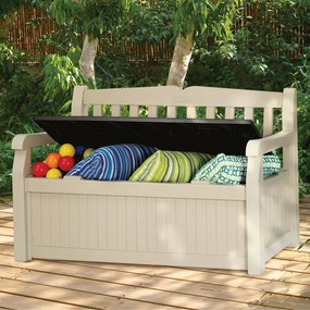 Keter Eden Garden Bench 265L kerti pad, bézs