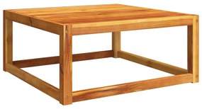 Tömör akácfa kerti asztal 65 x 65 x 29 cm