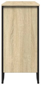 sonoma tölgy színű szerelt fa tálalószekrény 91x35,5x74,5 cm