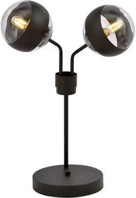 Emibig Nova Stripe asztali lámpa 2x40 W fekete 1139/LN2