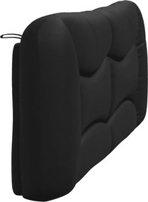 fekete műbőr fejtámla párna Hvar 183 cm